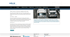 Desktop Screenshot of helixlogistics.com