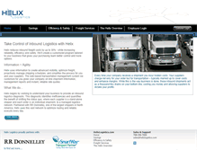 Tablet Screenshot of helixlogistics.com